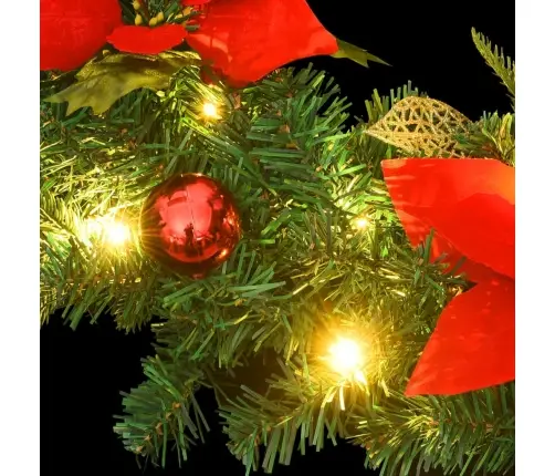Jõulupärg Led-Tuledega, Roheline, 60 cm Pvc