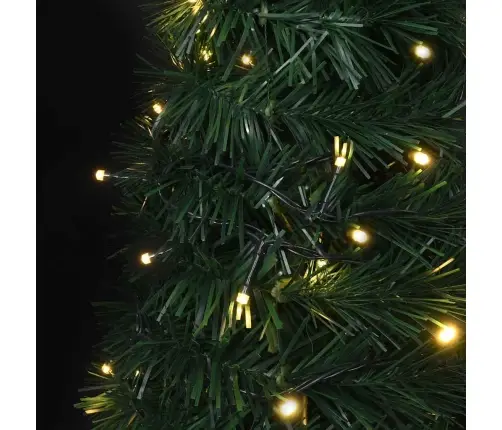 Izgaismota Mākslīgā Ziemassvētku Egle, Saliekama, Zaļa, 150 Cm Vidaxl