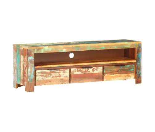 Tv Skapis 119X30X41 Cm Reģenerēta Masīvkoka Vidaxl
