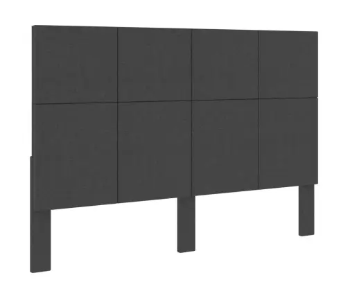 Gulta Ar Atsperu Matraci, Tumši Pelēks Audums, 180X200 Cm Vidaxl