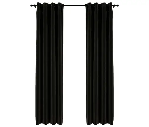 Biezie Aizkari, 2 Gab., 140X225 Cm, Linveida, Antracītpelēki Vidaxl