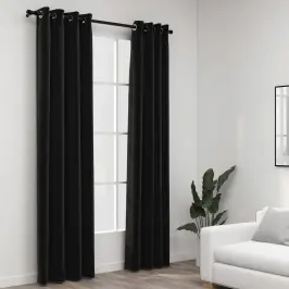 Naktinės Užuolaidos, 2Vnt., Antracito Spalvos, 140X225Cm