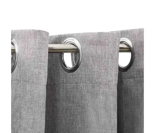 Linase Välimusega Pimendavad Kardinad 2 Tk Hall 140 X 245 Cm Linase Välimusega Pimendavad Kardinad 2 Tk Hall 140 X 245 Cm