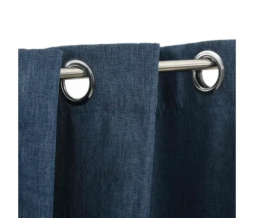 Gaismu Necaurlaidīgs Aizkars, 290X245 Cm, Linveida, Zils Vidaxl