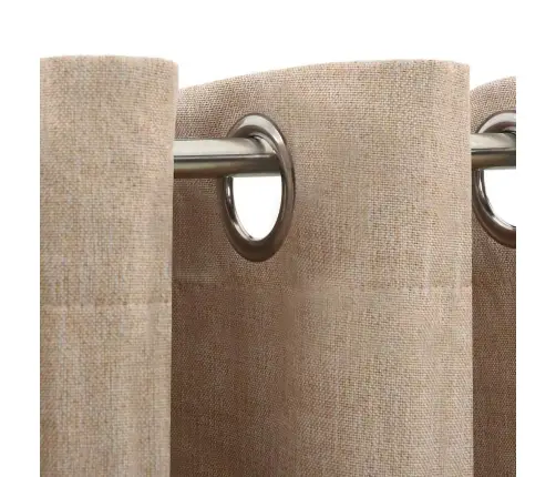 Linase Välimusega Pimendavad Kardinad 2 Tk Beež 140 X 175 Cm Linase Välimusega Pimendavad Kardinad 2 Tk Beež 140 X 175 Cm