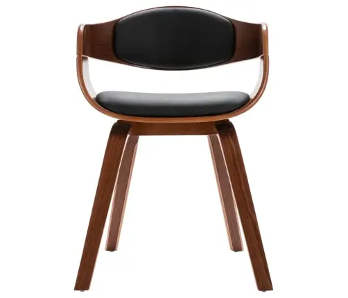 Virtuves Krēsli, 6 Gab., Liekts Koks Un Mākslīgā Āda Vidaxl