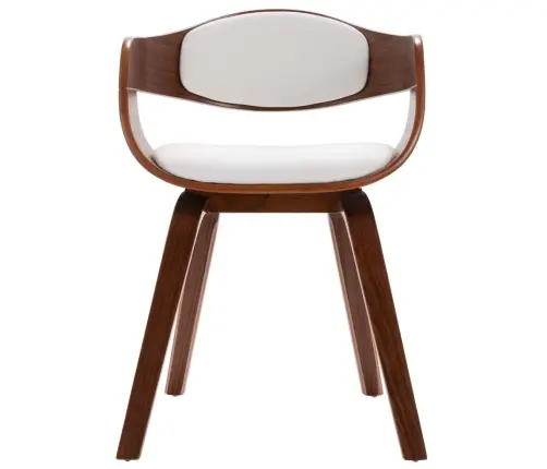 Virtuves Krēsli, 4 Gab., Liekts Koks Un Mākslīgā Āda Vidaxl