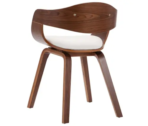 Virtuves Krēsli, 4 Gab., Liekts Koks Un Mākslīgā Āda Vidaxl