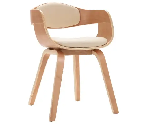 Virtuves Krēsli, 6 Gab., Liekts Koks Un Mākslīgā Āda Vidaxl Virtuves Krēsli, 6 Gab., Liekts Koks Un Mākslīgā Āda Vidaxl