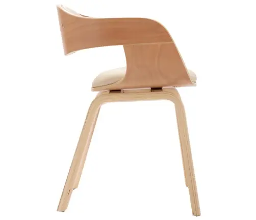 Virtuves Krēsli, 6 Gab., Liekts Koks Un Mākslīgā Āda Vidaxl Virtuves Krēsli, 6 Gab., Liekts Koks Un Mākslīgā Āda Vidaxl