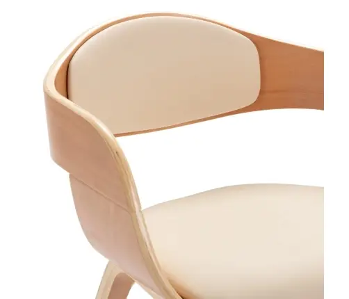 Virtuves Krēsli, 6 Gab., Liekts Koks Un Mākslīgā Āda Vidaxl Virtuves Krēsli, 6 Gab., Liekts Koks Un Mākslīgā Āda Vidaxl