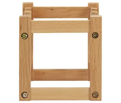 Stovas Vynui Skirtas 6 Buteliams, 37X21X21cm Ąžuolo Masyvas