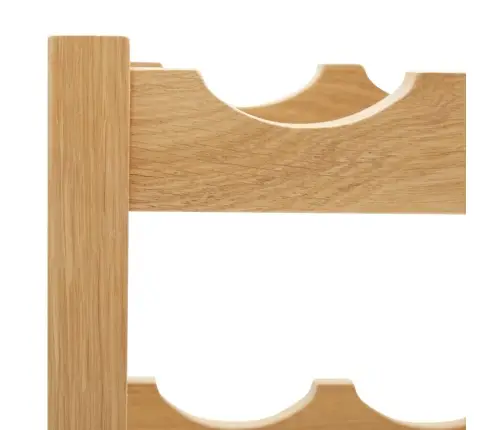 Vīna Pudeļu Plaukts 12 Pudelēm, 47X21X36 Cm, Ozola Masīvkoks Vidaxl