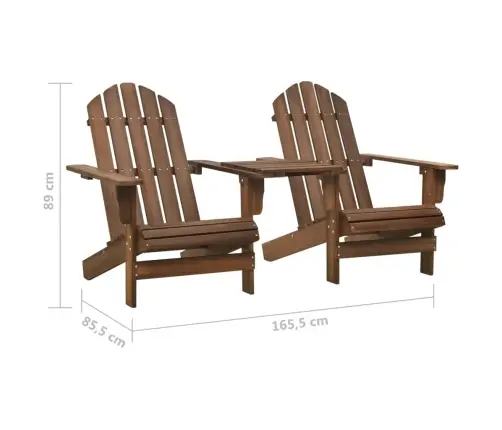 Aiatool Kohvilauaga, Kuusepuit, Pruun