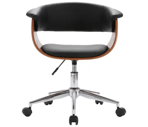 Pöörlev Kontoritool, Painutatud Puit Ja Kunstnahk