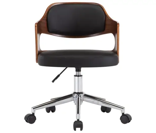 Pöörlev Kontoritool, Painutatud Puit Ja Kunstnahk