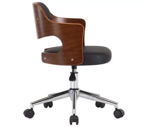 Pöörlev Kontoritool, Painutatud Puit Ja Kunstnahk