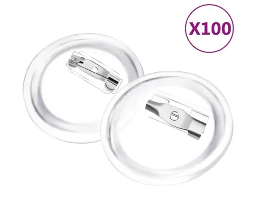 Apaļu Nozīmīšu Komplekti, 100 Gab., Akrils, 25 Mm Vidaxl