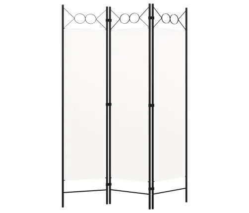 3-Paneļu Istabas Aizslietnis, Balts, 120X180 Cm Vidaxl