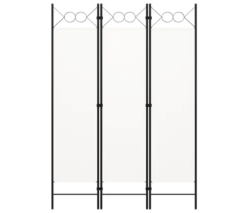 3-Paneļu Istabas Aizslietnis, Balts, 120X180 Cm Vidaxl
