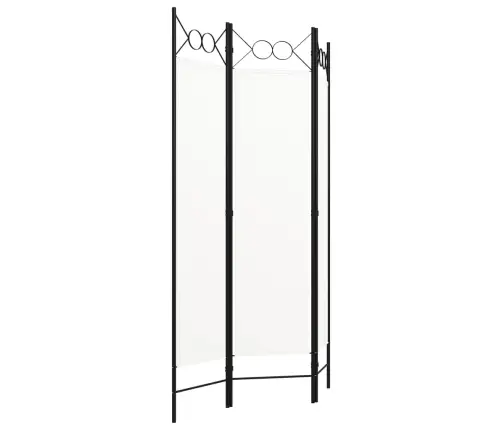 3-Paneļu Istabas Aizslietnis, Balts, 120X180 Cm Vidaxl