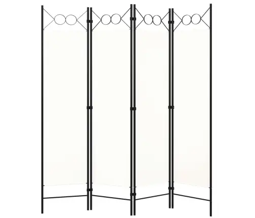 4-Paneļu Istabas Aizslietnis, Balts, 160X180 Cm Vidaxl