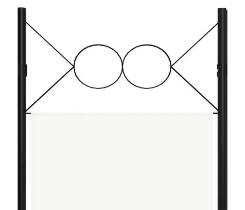 4-Paneļu Istabas Aizslietnis, Balts, 160X180 Cm Vidaxl