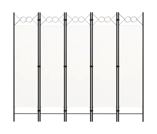 5-Paneļu Istabas Aizslietnis, Balts, 200X180 Cm Vidaxl