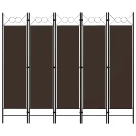 5 Paneeliga Ruumijagaja, Pruun, 200 X 180 Cm