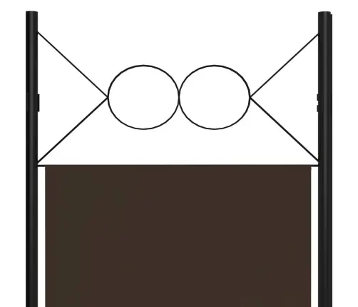 5 Paneeliga Ruumijagaja, Pruun, 200 X 180 Cm