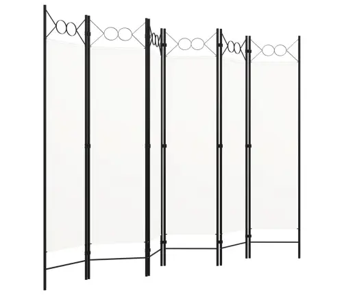 6-Paneļu Istabas Aizslietnis, Balts, 240X180 Cm Vidaxl