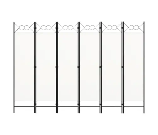 6-Paneļu Istabas Aizslietnis, Balts, 240X180 Cm Vidaxl