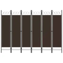 6-Paneļu Istabas Aizslietnis, Brūns, 240X180 Cm Vidaxl