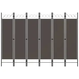 6-Paneļu Istabas Aizslietnis, Antracītpelēks, 240X180 Cm Vidaxl