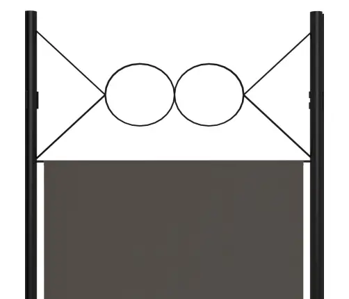 6-Paneļu Istabas Aizslietnis, Antracītpelēks, 240X180 Cm Vidaxl