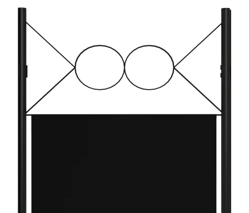 6-Paneļu Istabas Aizslietnis, Melns, 240X180 Cm Vidaxl