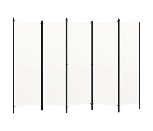 5-Paneļu Istabas Aizslietnis, Balts, 250X180 Cm Vidaxl