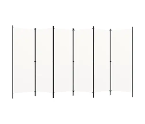 6-Paneļu Istabas Aizslietnis, Balts, 300X180 Cm  Vidaxl