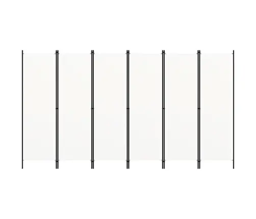 6-Paneļu Istabas Aizslietnis, Balts, 300X180 Cm  Vidaxl