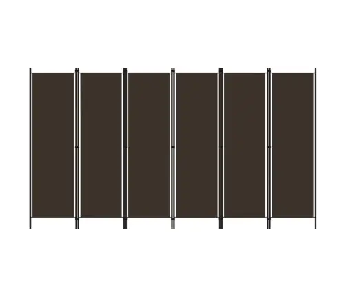 6-Paneļu Istabas Aizslietnis, Brūns, 300X180 Cm Vidaxl