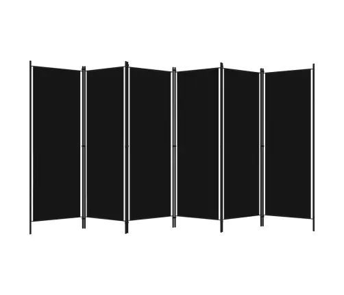 Kambario Pertvara, 6 Dalių, Juodos Spalvos, 300X180Cm