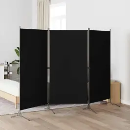 3 Paneeliga Ruumijagaja, Must, 260 X 180 Cm