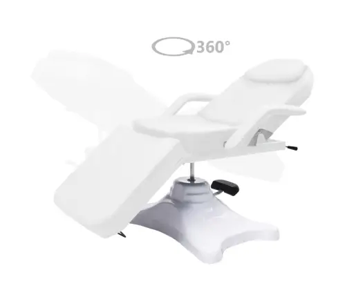 Massaažilaud, Valge, 180 X 62 X (86,5–118) Cm