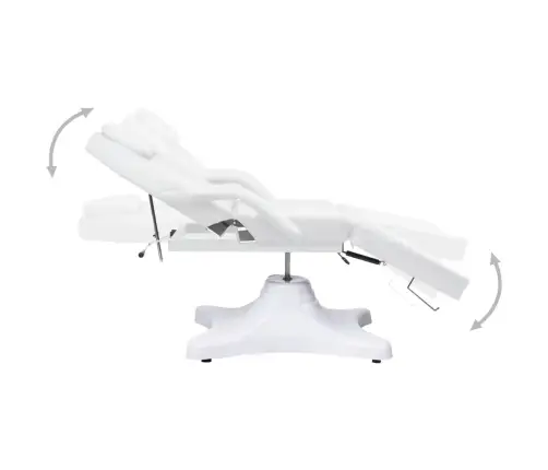 Massaažilaud, Valge, 180 X 62 X (86,5–118) Cm