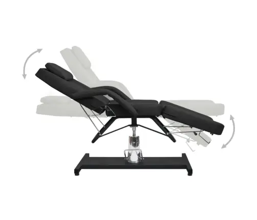 Masāžas Galds, Melns, 180X62X(87-112) Cm Vidaxl