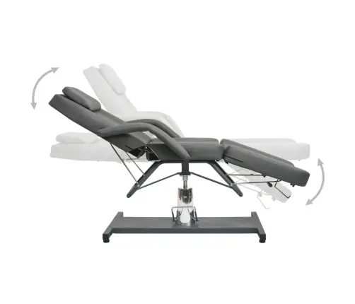 Massaažilaud, Hall, 180 X 62 X (87–112) Cm