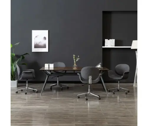 Pöörlevad Söögitoolid 4 Tk, Hall, Kangas