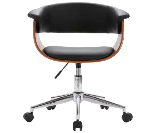 Grozāmi Virtuves Krēsli, 2 Gab., Melna Mākslīgā Āda Vidaxl