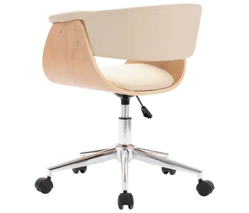 Pöörlevad Söögitoolid 2 Tk, Kreemjas, Kunstnahk