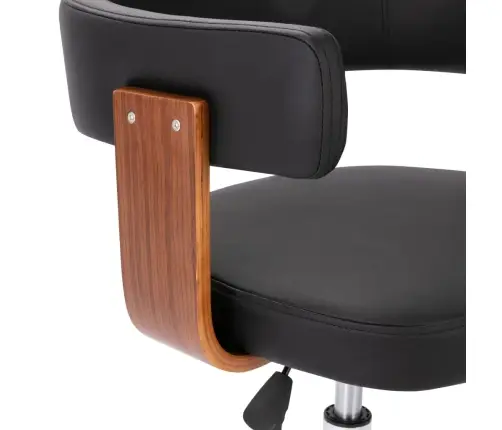 Valgomojo Kėdės, 2Vnt., Juodos, Mediena Ir Dirbtinė Oda Valgomojo Kėdės, 2Vnt., Juodos, Mediena Ir Dirbtinė Oda